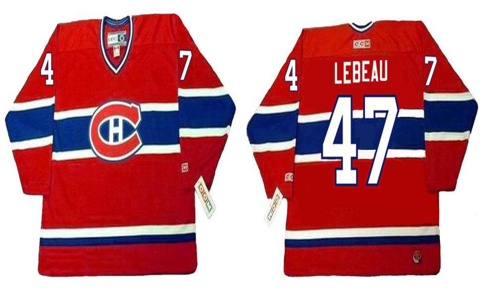 2019 Men Montreal Canadiens #47 Lebeau Red CCM NHL jerseys